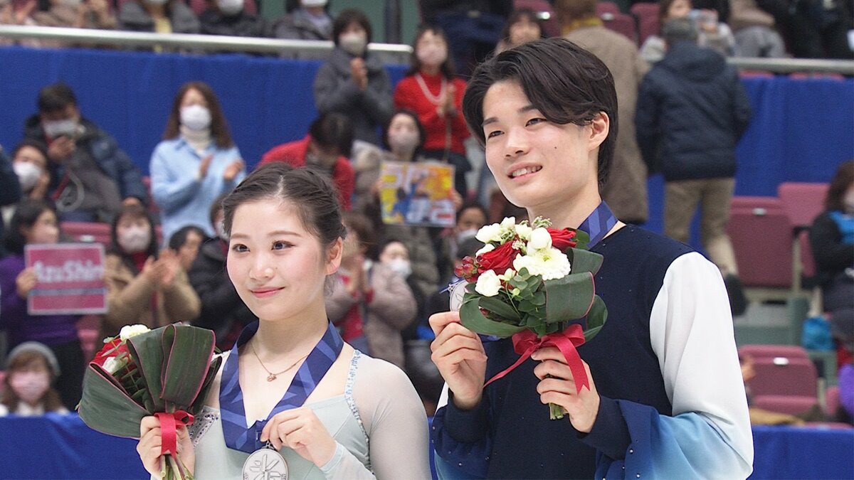 結成1年目の“あずしん”田中梓沙・西山真瑚組。全日本の表彰台にのぼっ