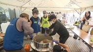 「お台場BOSAI DAY」開催　中学生が参加し救助体験 　近隣企業が協力し炊き出し訓練　片山財務大臣も視察