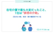 在宅介護で大変だったことランキングを調査、1位は排泄の介助