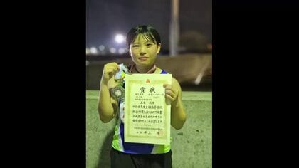 【インターハイ】女子ハンマー投げで敦賀高校の山本莉里選手（3年）が準優勝　県高校・北信越高校記録を7年ぶりに更新　福井