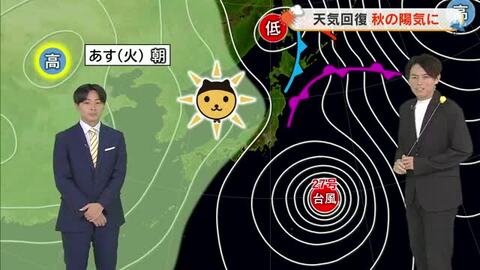 【岡山・香川のお天気】６日は「３日ぶりの日差し　夏日に」トリプル台風情報も光岡香洋気象予報士が解説