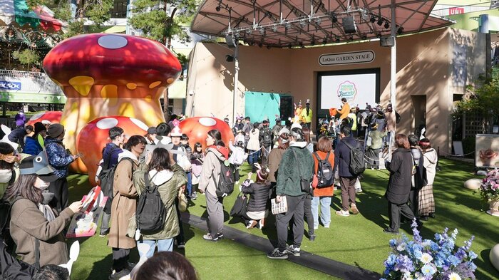去年の東京ドームシティ (c) 2021 Niantic, Inc., Pikmin and Mii Characters / Artwork / Music (c) 2021 Nintendo All Rights Reserved.