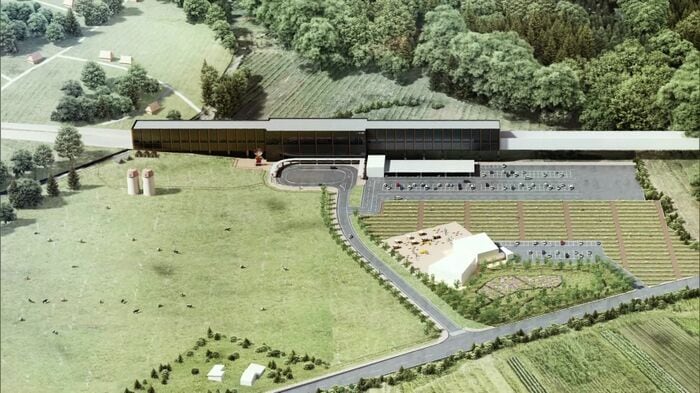 北海道新幹線新八雲(仮称)駅周辺イメージパース (提供:八雲町)