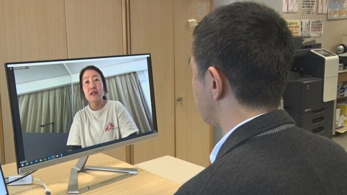 エジプト・カイロでリモートでの取材に応じてくれた倉之段千恵さん