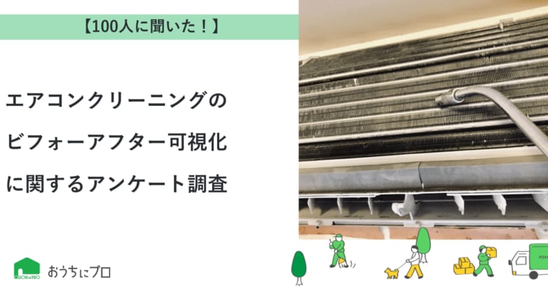 【おうちにプロ】エアコンクリーニングのビフォーアフター可視化に関するアンケート調査