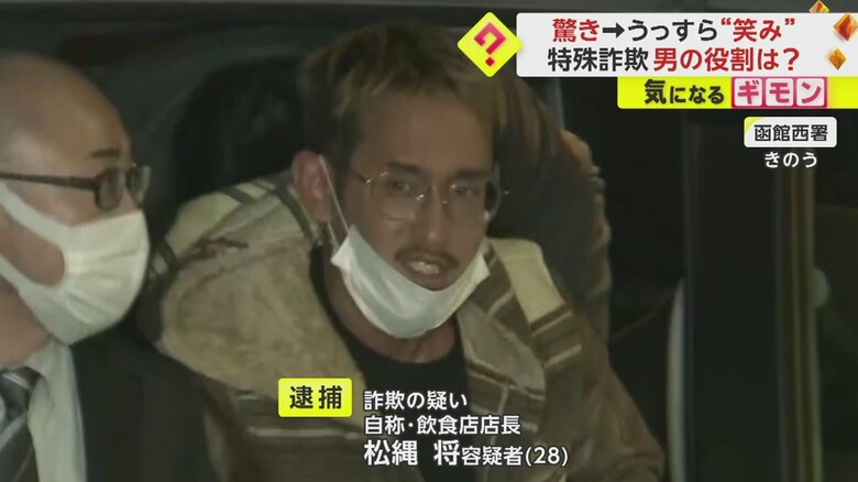 詐欺の疑いで逮捕された東京の自称・飲食店店長、松縄将容疑者(28)