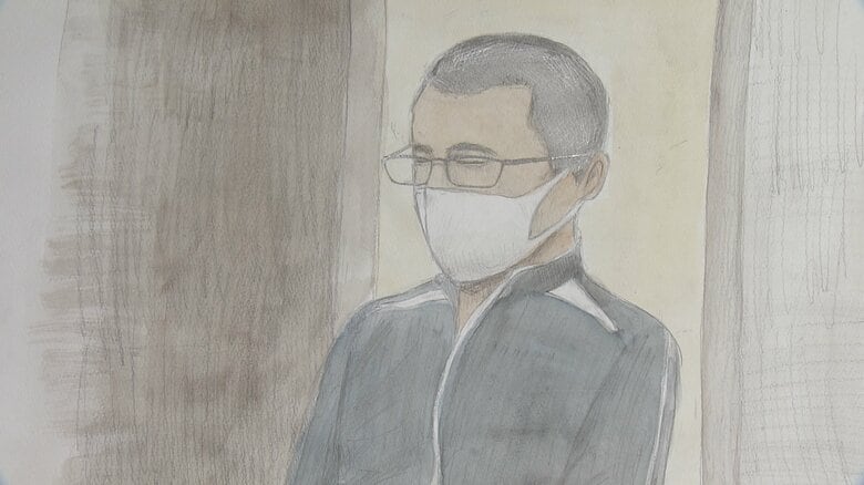 送検時とは一転、丸刈り頭で法廷に姿を見せた松川被告