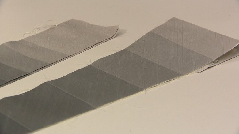 化学繊維（ポリエステル）の生地に昇華転写プリントで作ったグラデーション