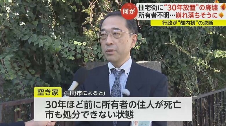 日野市側も所有者を探したりしたが…