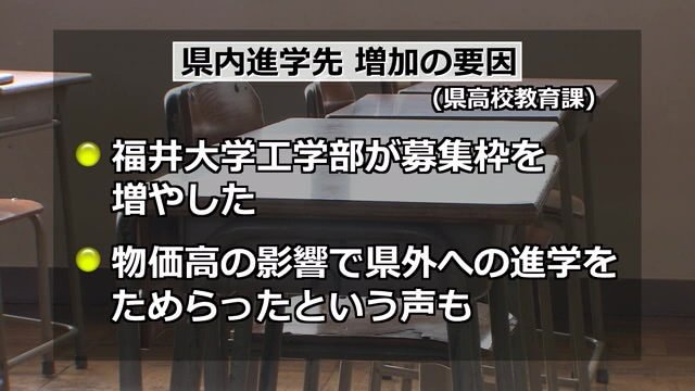 県内への進学者が増えた要因