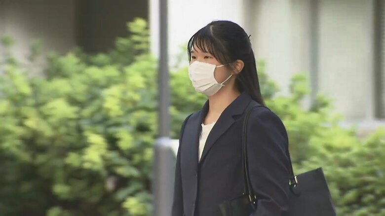 新入生オリエンテーションのために登校（2020年10月）