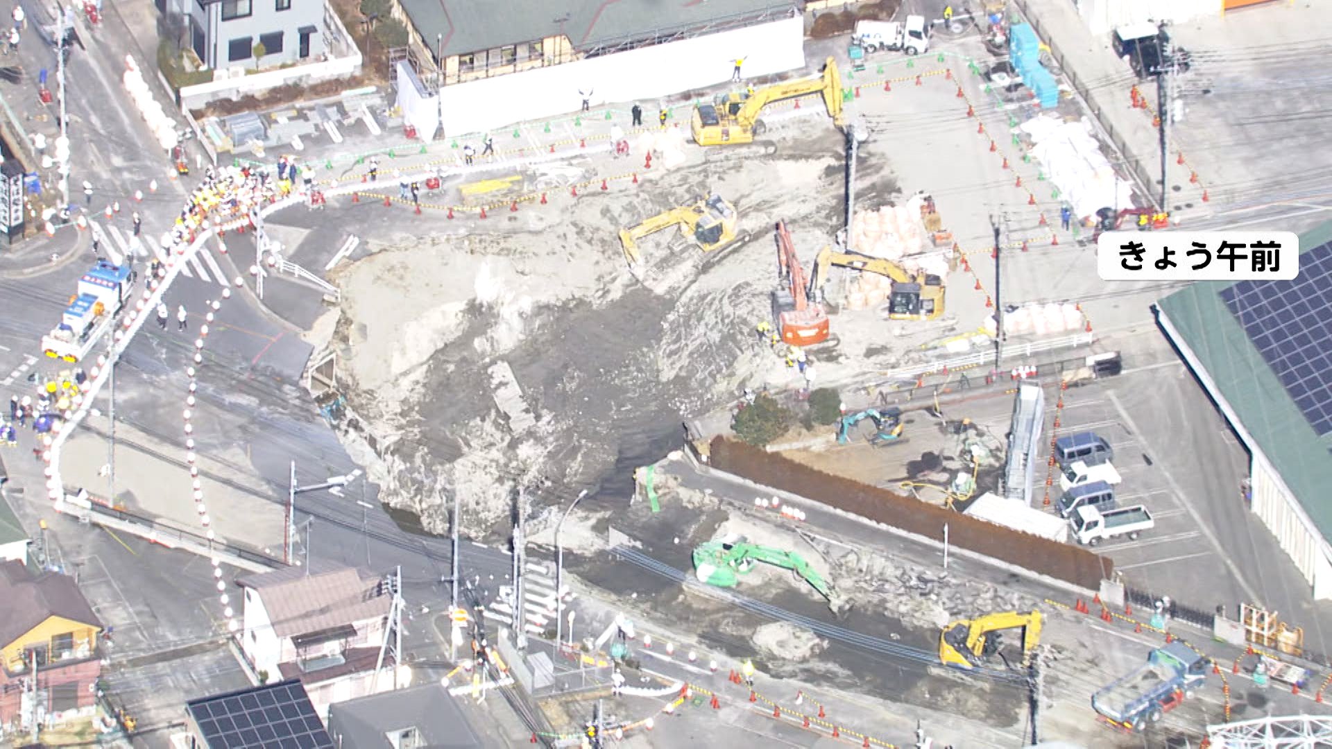 続報】破損した下水道管の水が救助妨げに…発生から1週間も男性 続報】破損した下水道管の水が救助妨げに…発生から1週間も男性