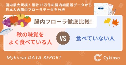 『秋の味覚をよく食べている人 VS 食べていない人』腸内フローラ徹底比較!
