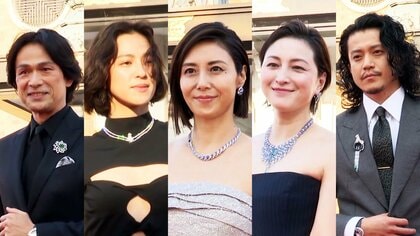 中村アン「背中開きドレス」で魅了　松嶋菜々子・江口洋介ら豪華芸能人がジュエリーイベントに集結