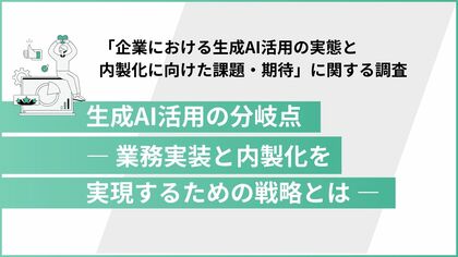 生成AIの業務フロー活用はどこまで進んだ？【多業種の役職者1,004人調査】“全社展開止まり”が多数派、業務組み込みなど次のフェーズに進む企業は少数