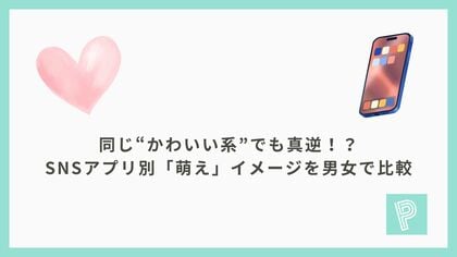 同じ“かわいい系”でも真逆！？SNSアプリ別「萌え」イメージを男女で比較