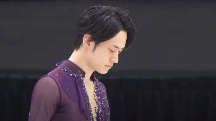 2023年の世界選手権でフリーの演技をする山本