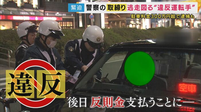 緊迫の取り締まり現場