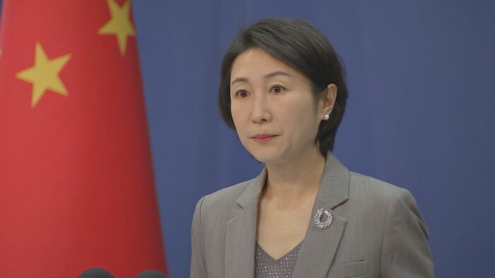 外務省の定例会見で質問に答える毛寧報道官 6月28日