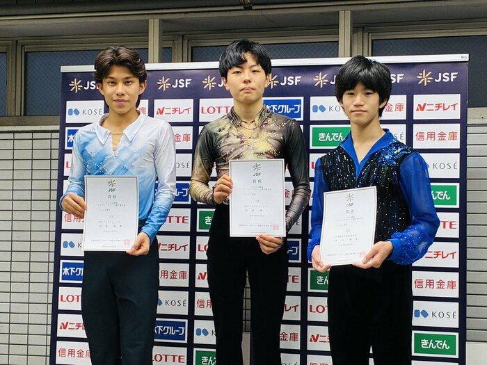 ジュニア男子表彰台（関東選手権）
