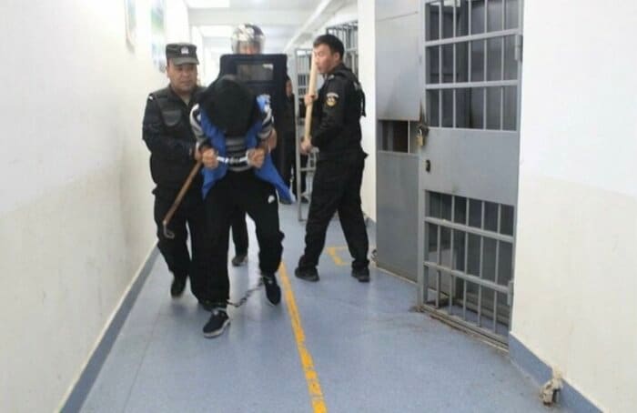 ドイツ人研究者が公開した収容施設の内部とされる写真