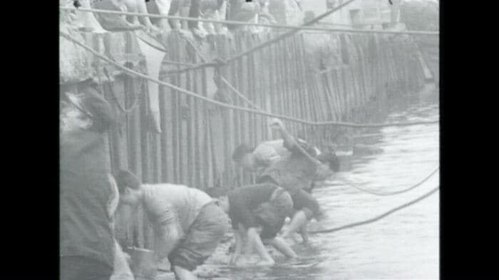 1963年には釧路川河口付近にサンマの群れが押し寄せた