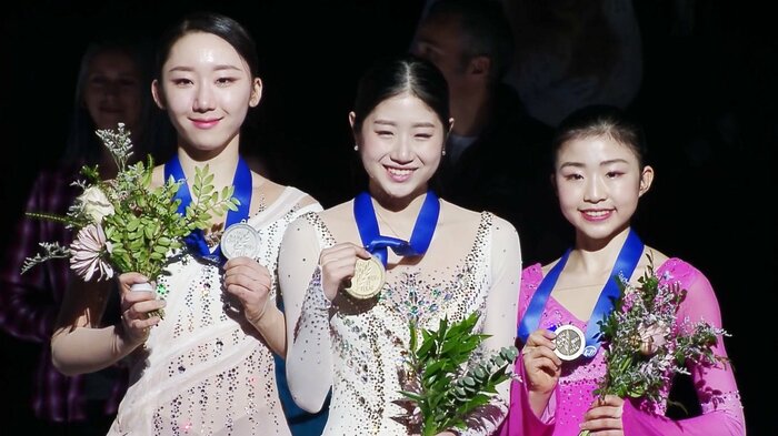 2023年の四大陸では3位表彰台に
