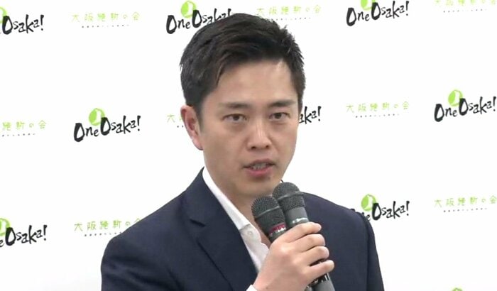 次期知事選への出馬意向を表明した吉村知事