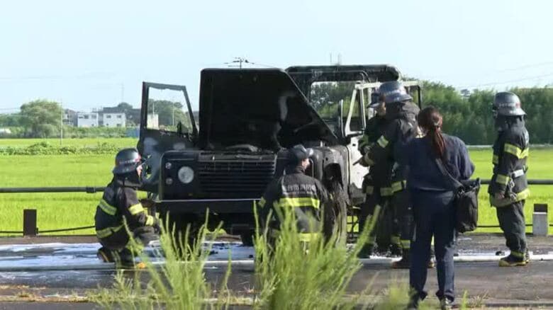 「エアコンの吹き出し口から黒煙が…」仙台市内の中古車販売店で車両火災　車１台が全焼　けが人なし｜FNNプライムオンライン