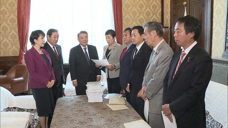 野党6党派が大島衆院議長に申し入れ(2018年12月10日)