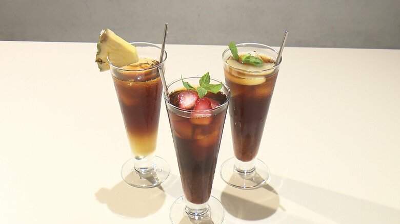 商品が出てくるところがかわいいと人気のコーヒー