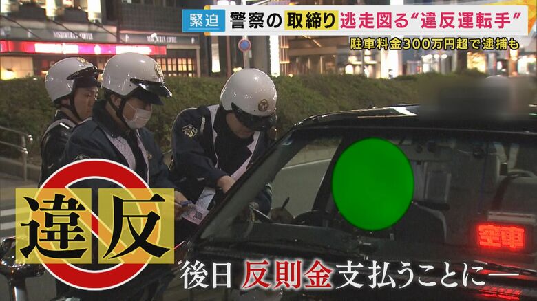 緊迫の取り締まり現場