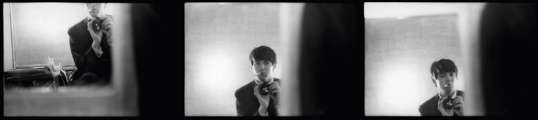 Self - portraits in a mirror. Paris, January 1964 ©1964 Paul McCartney under exclusive license to MPL Archive LLP
