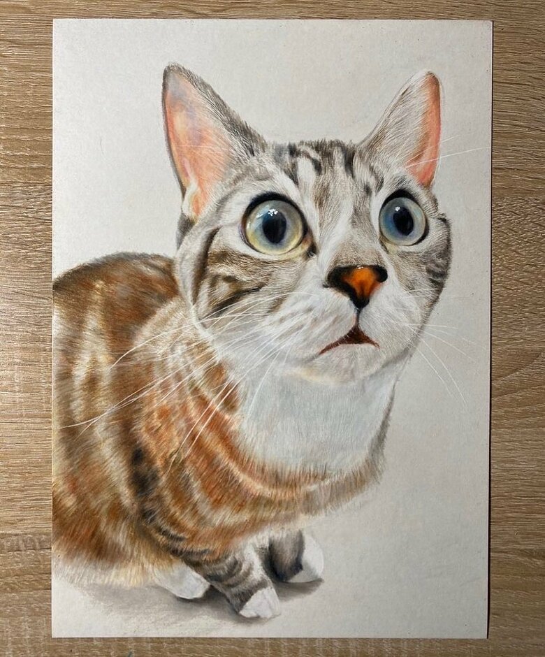 瞳の輝きが本物のよう