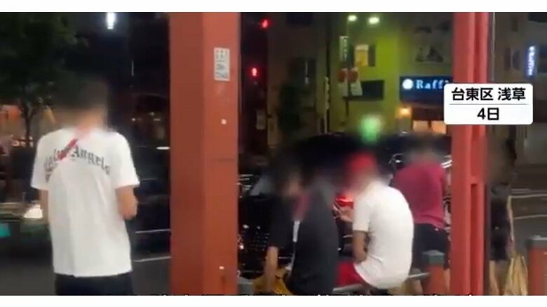 アフリカの陸上選手5人が観光する姿が…