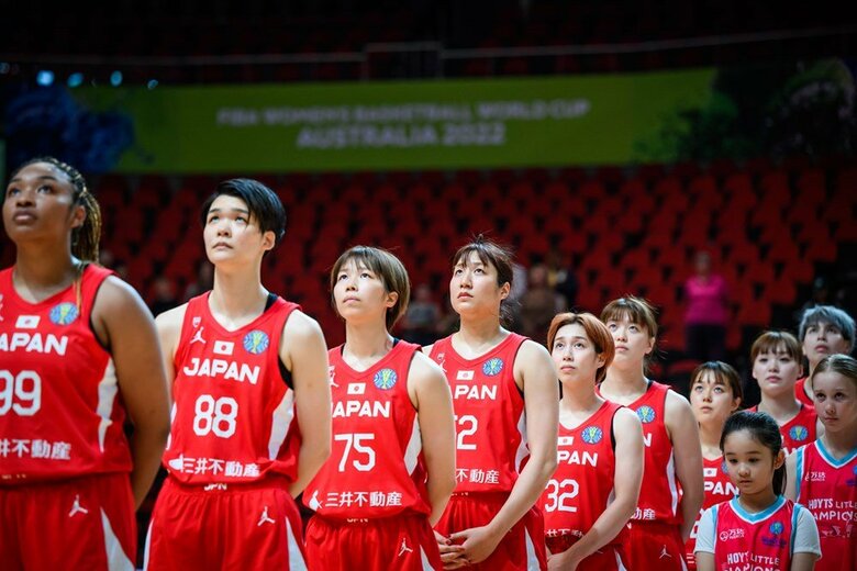 “金メダル獲得”を目標に臨む日本代表（C）FIBA