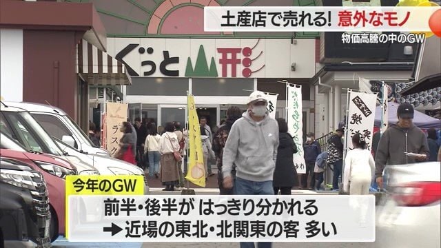 GW前半の4月末・GW後半の5月3～6日と、休みのとり方が二分していたようだ