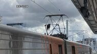 特急列車のパンタグラフに引っかかったカラス　ＪＲ松山駅で発見　９本に運休や遅れ発生【愛媛】