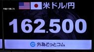 39年半ぶり 162円台の円安水準　金利差意識され円売りに