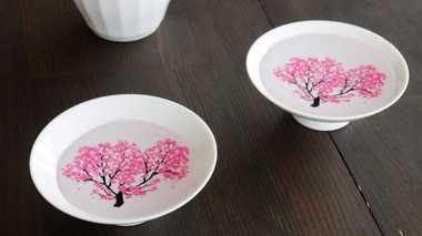 冷酒を注ぐと「枯れ木に桜が咲く“盃”」がフシギ…自宅で楽しめるお花見の仕掛けを聞いてみた