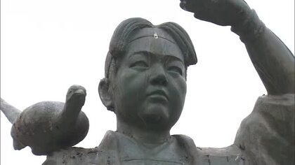 盗難被害に遭った米・サンノゼ市の「桃太郎像」再建へ　目標金額上回る約３４０万円の寄付金集まる【岡山】