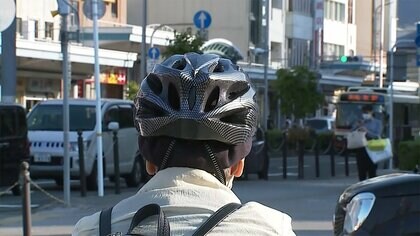 「髪型べちゃっとなるんで」自転車ヘルメット着用条例”施行から5年…現状は県職員も守らず【鳥取発】