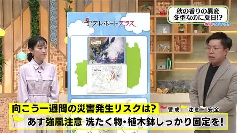 【福島県・10月7日の天気】冬型なのに夏日！？ 強風注意…洗濯物や植木鉢の固定を！
