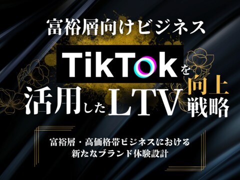 富裕層向けビジネス|TikTokを活用したLTV向上戦略【2025年6月版】
