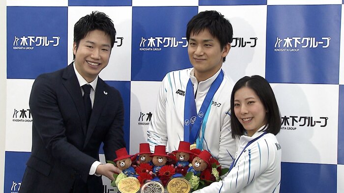 “卓球界のレジェンド”水谷隼と初対面したりくりゅう