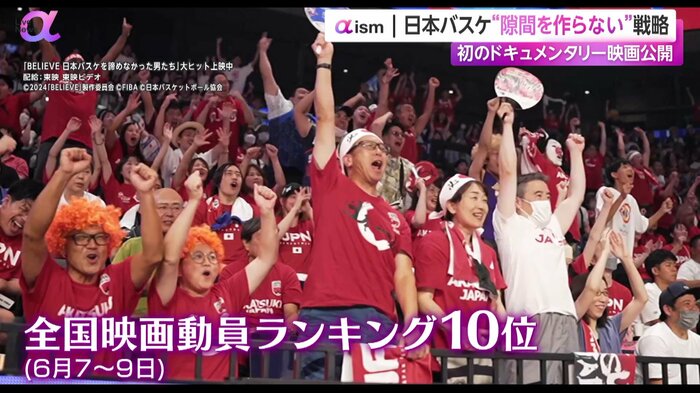 映画「BELIEVE 日本バスケを諦めなかった男たち」のワンシーン