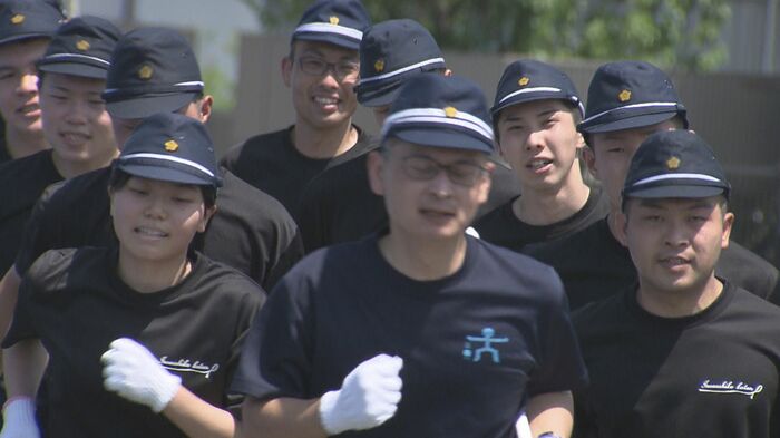 「警備実施訓練」残り2キロ
