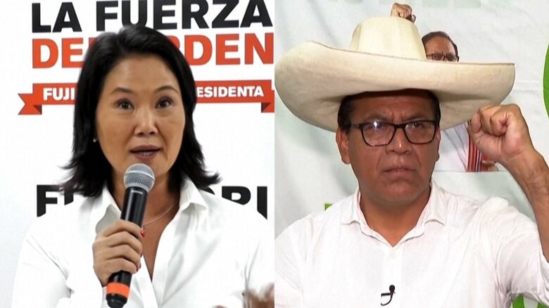 ペルー大統領選　フジモリ元大統領の娘ケイコ氏が決選投票へ　左派のサンチェス氏と対決、6月7日実施｜FNNプライムオンライン