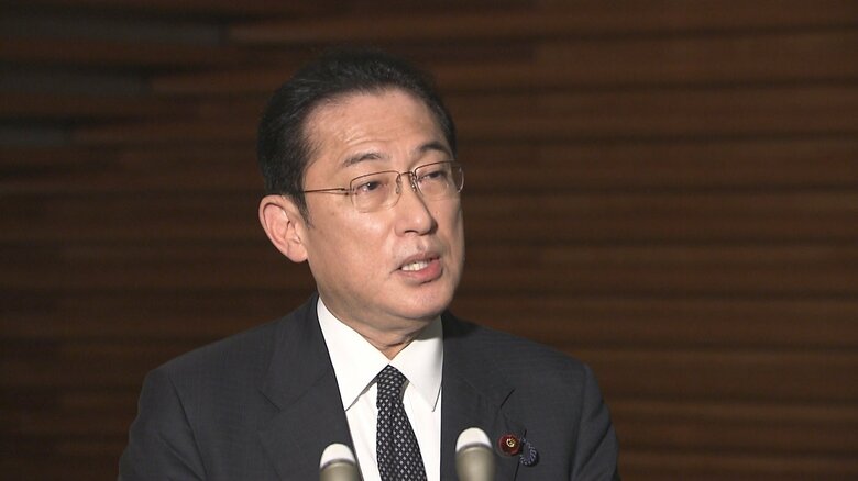日米首脳テレビ電話会談を終えて取材に応じる岸田首相(首相官邸 1月21日)