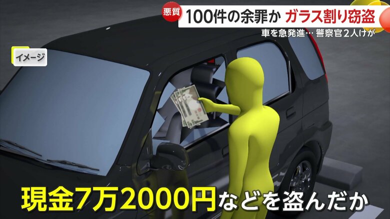 車から現金を盗んだとみられる石田容疑者（イメージ）